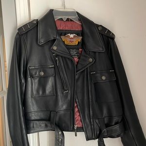 STUNNING EUC Harley Davidson Leather Biker Jacket